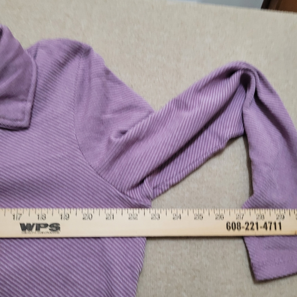 Zuda Women's Reg. Long Sleeves  Quarter Zip Pullover Top‎ Medium Size - Picture 5 of 7